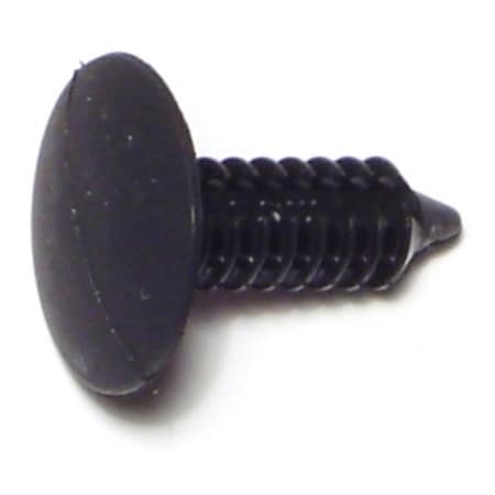 5.5mm X 17mm X 20mm Black Plastic Hole Shield Clips 10PK